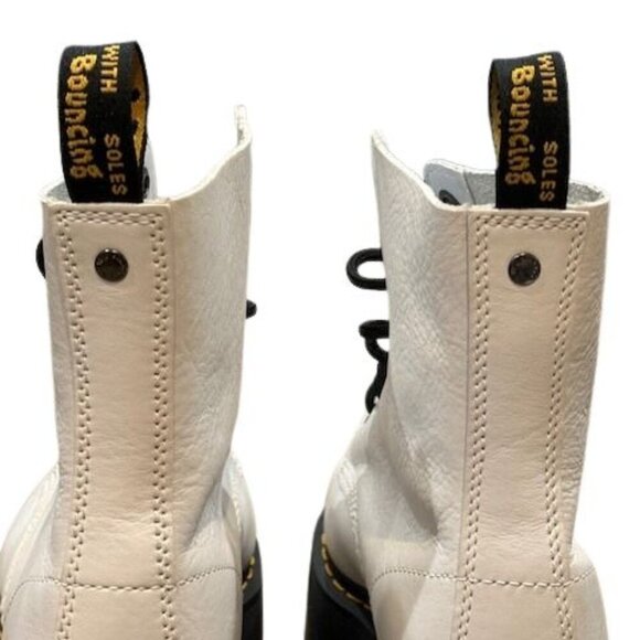 Dr. Martens 1460 Max Leather Platform Boots in Optical White – Size 9 – NEW! - Picture 7 of 11